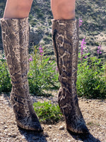 Snake Skin Boots